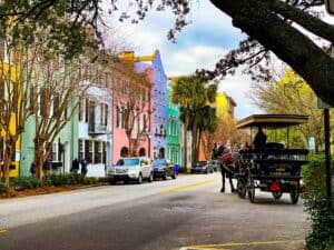 rainbow row carriage ride